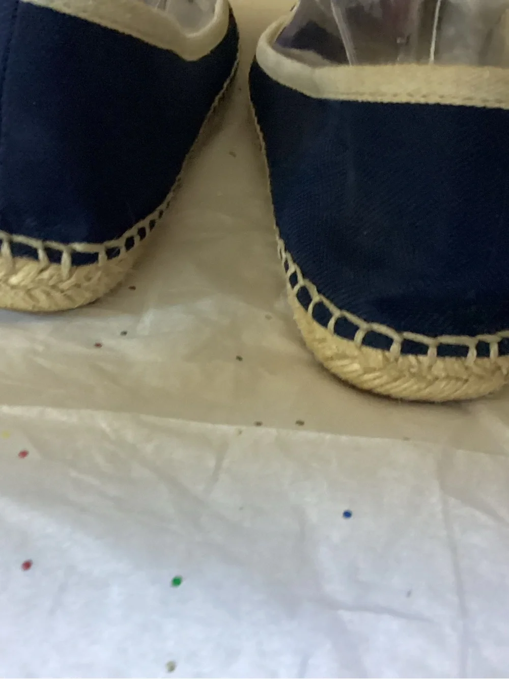Vince Camuto navy canvas